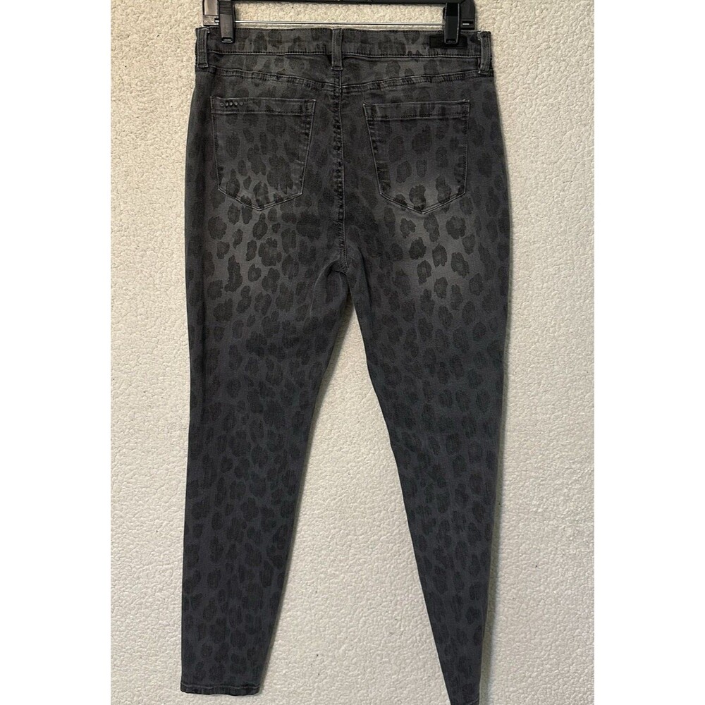Blank NYC The Bond Ankle Skinny Jeans Womens Size 29 Gray Leopard Print Mid Rise - Picture 9 of 16